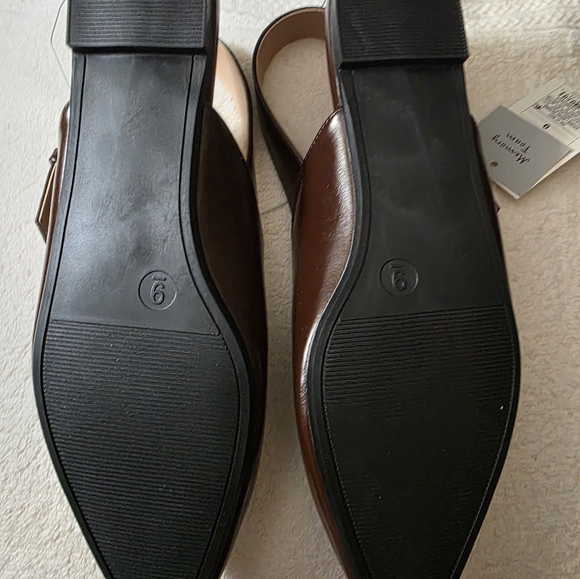 A New Day Women's Brown Slingback Flats - Picture 3 of 4